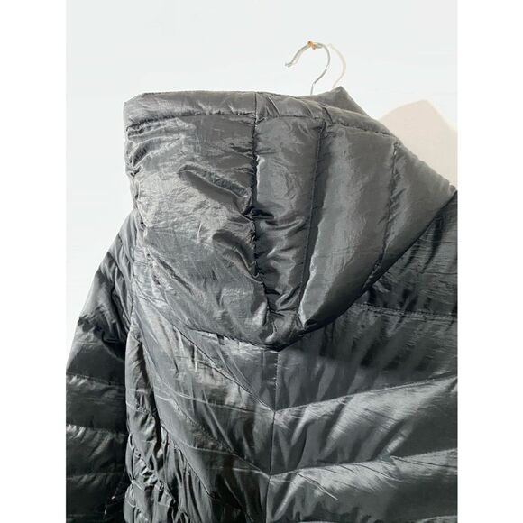 Nike Cascade Hooded Tech Down Puffer Black Quilted Coat Women's Medium - Picture 4 of 12